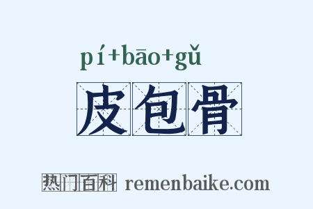 皮包骨是什么意思的图片
